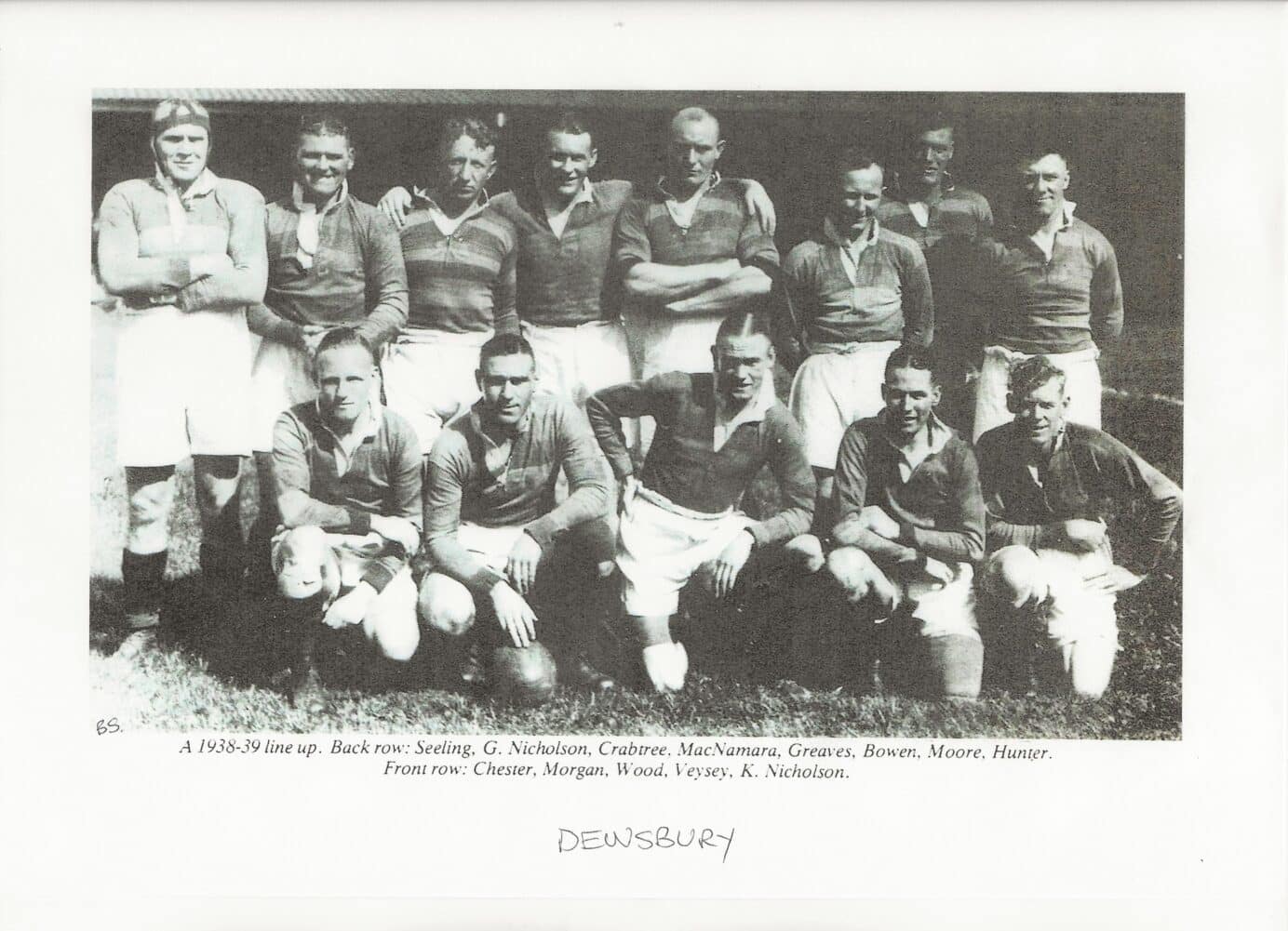 1938 39 Dewsbury Team with names